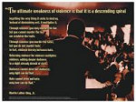 MLK on Violence Poster